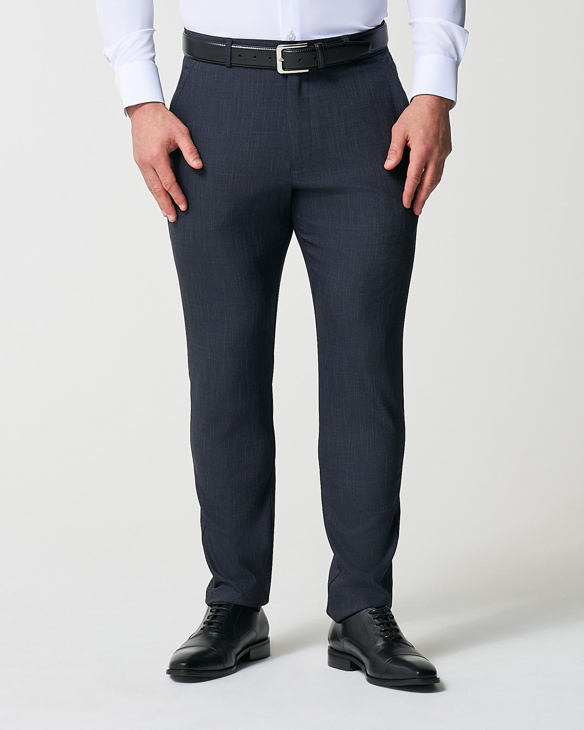 State & Liberty - Athletic Fit Stretch Suit Pants - Heathered Midnight Navy