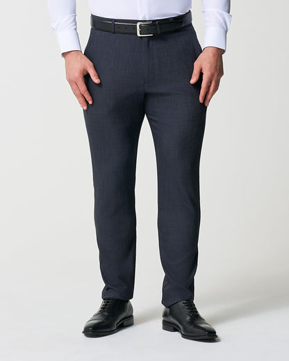 State & Liberty - Athletic Fit Stretch Suit Pants - Heathered Midnight Navy