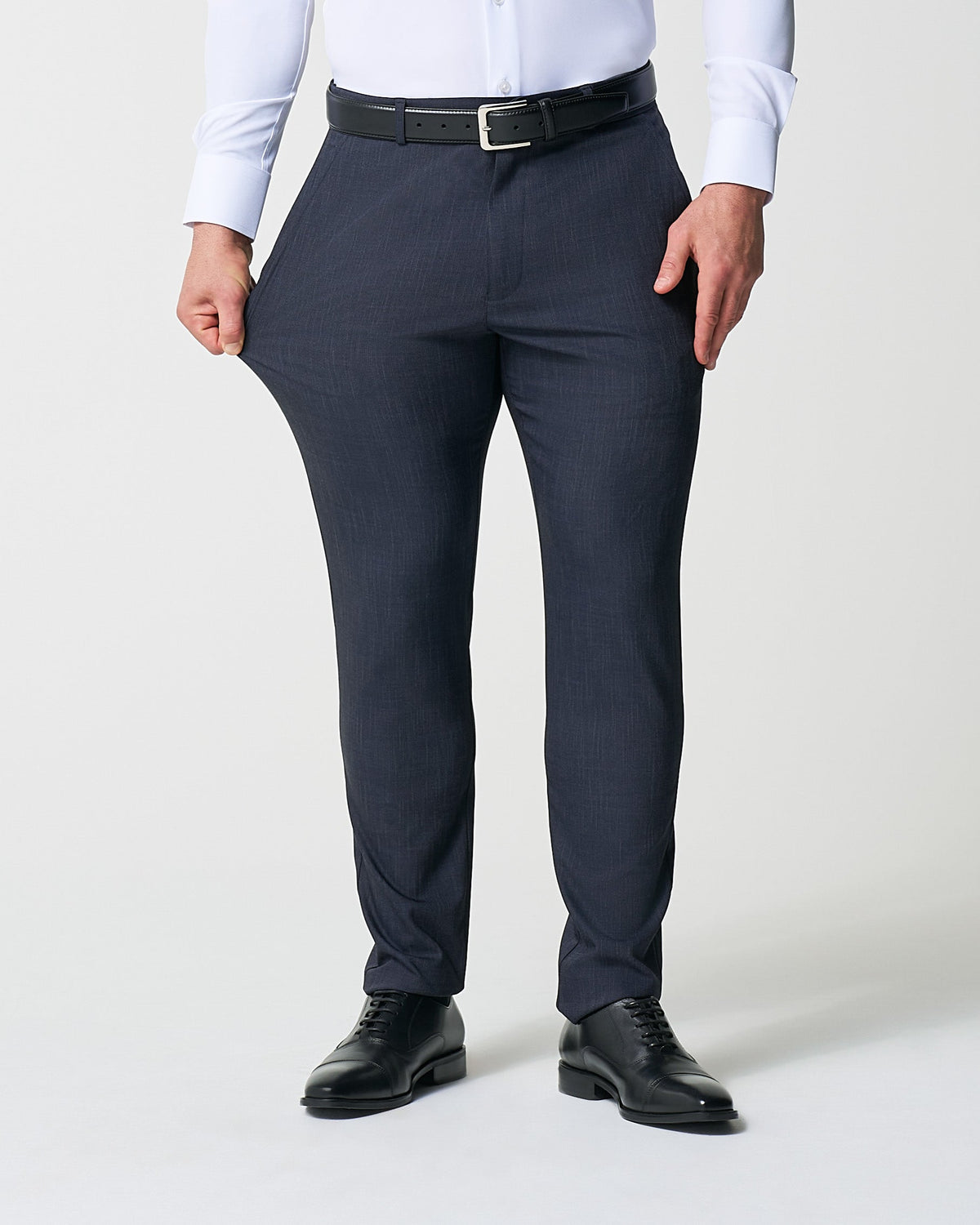 State & Liberty - Athletic Fit Stretch Suit Pants - Heathered Midnight Navy