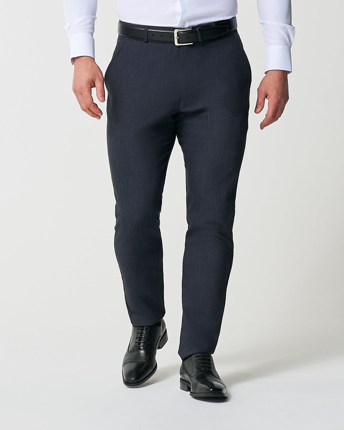State & Liberty - Athletic Fit Stretch Suit Pants - Heathered Midnight Navy