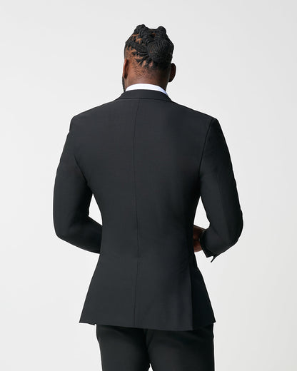 State & Liberty - Athletic Fit Stretch Blazer - Heathered Black