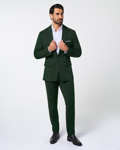 State & Liberty - Athletic Fit Stretch Blazer - Solid Hunter Green