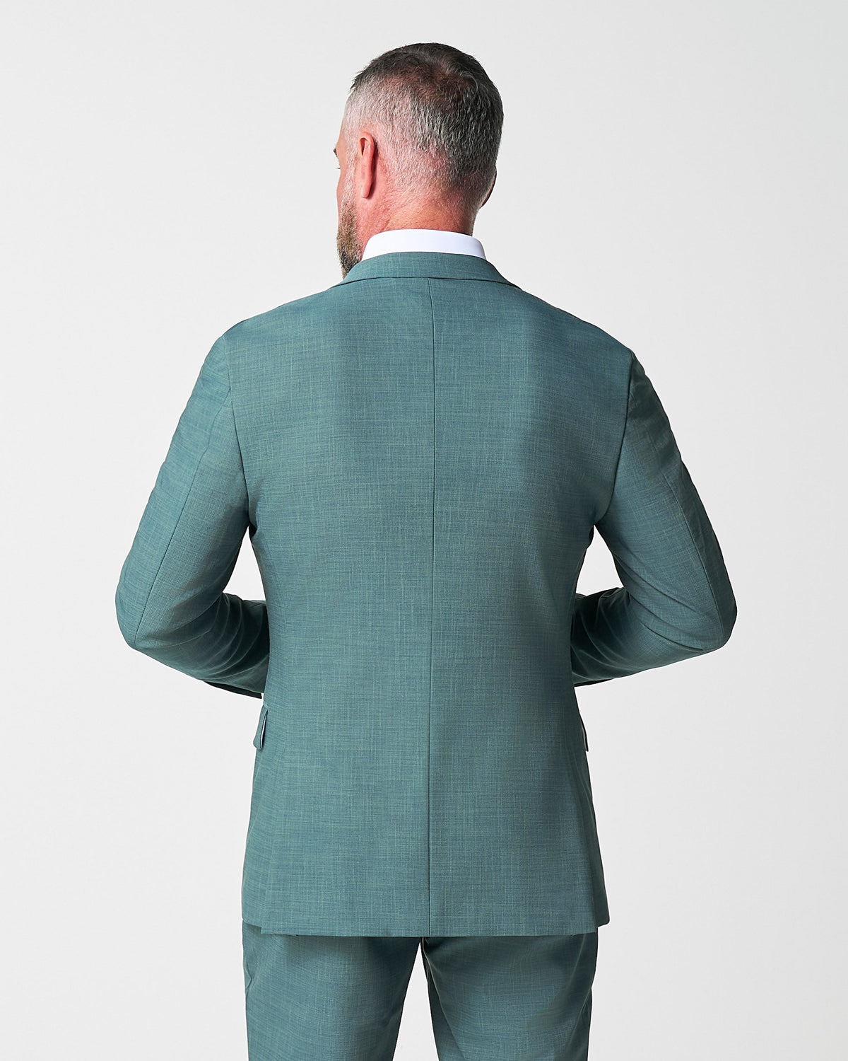 State & Liberty - Athletic Fit Stretch Blazer - Heathered Sea Green