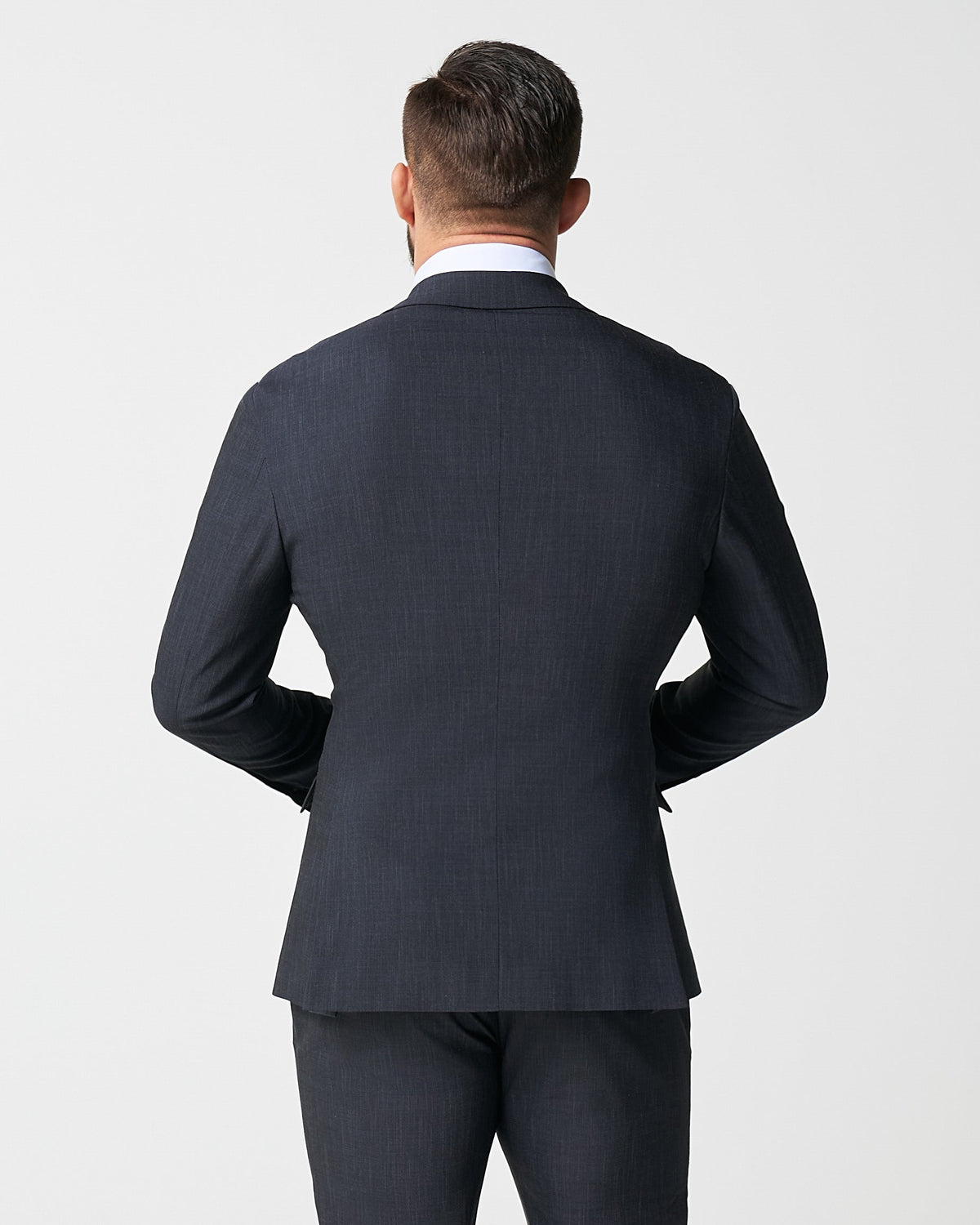 State & Liberty - Athletic Fit Stretch Blazer - Heathered Midnight Navy