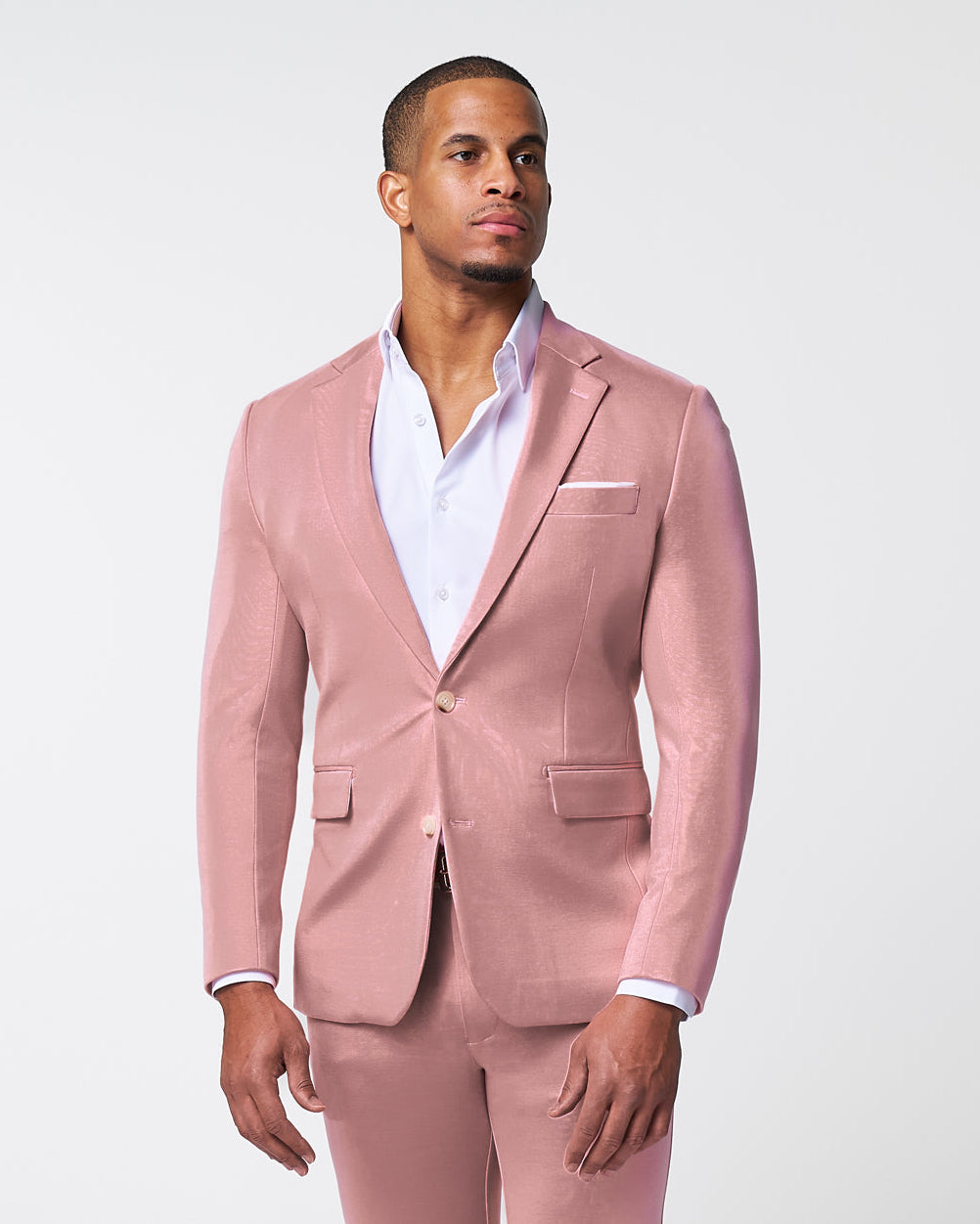 State & Liberty - Athletic Fit Stretch Blazer - Solid Rose