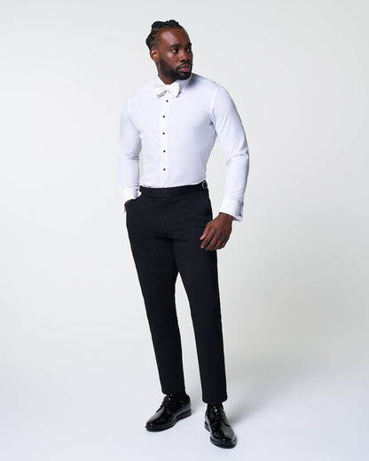State & Liberty - The Solid White Tuxedo Shirt