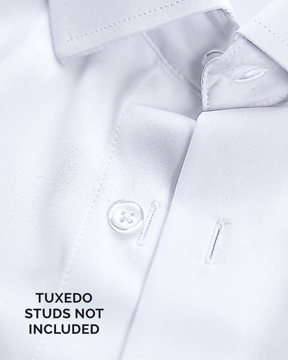 State & Liberty - The Solid White Tuxedo Shirt
