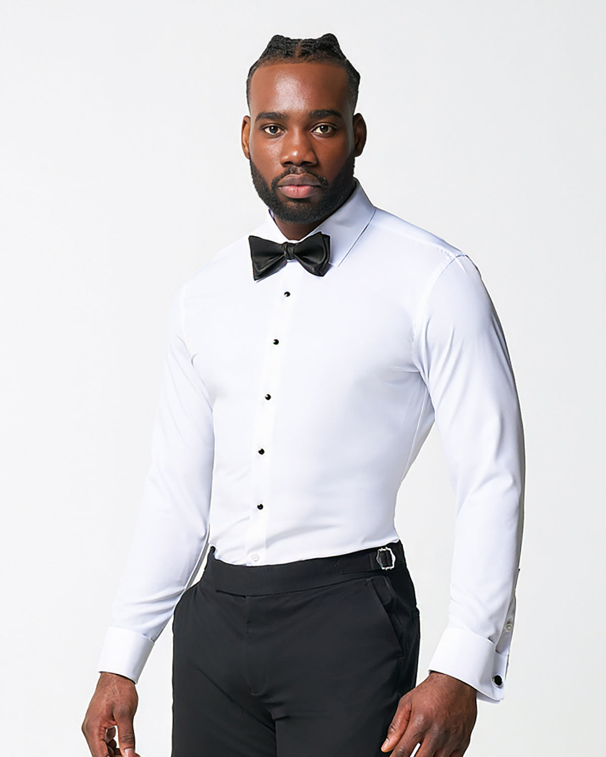 State & Liberty - The Solid White Tuxedo Shirt