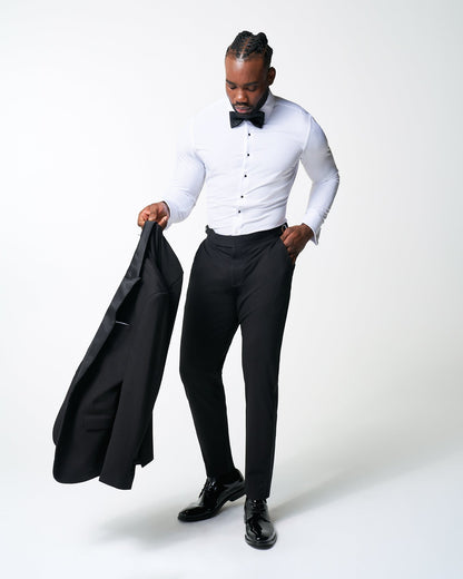 State & Liberty - The Solid White Tuxedo Shirt