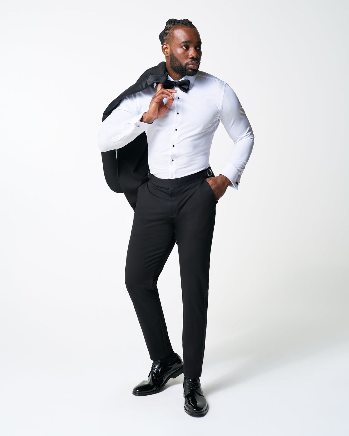 State & Liberty - The Solid White Tuxedo Shirt