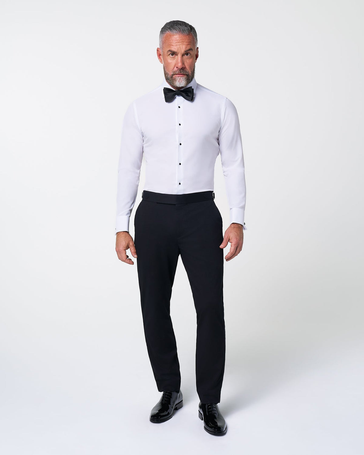 State & Liberty - The Solid White Tuxedo Shirt