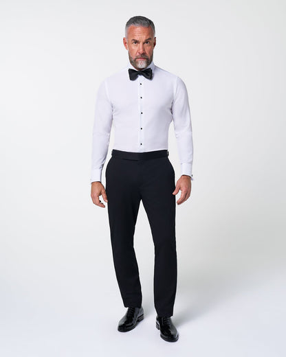 State & Liberty - The Solid White Tuxedo Shirt