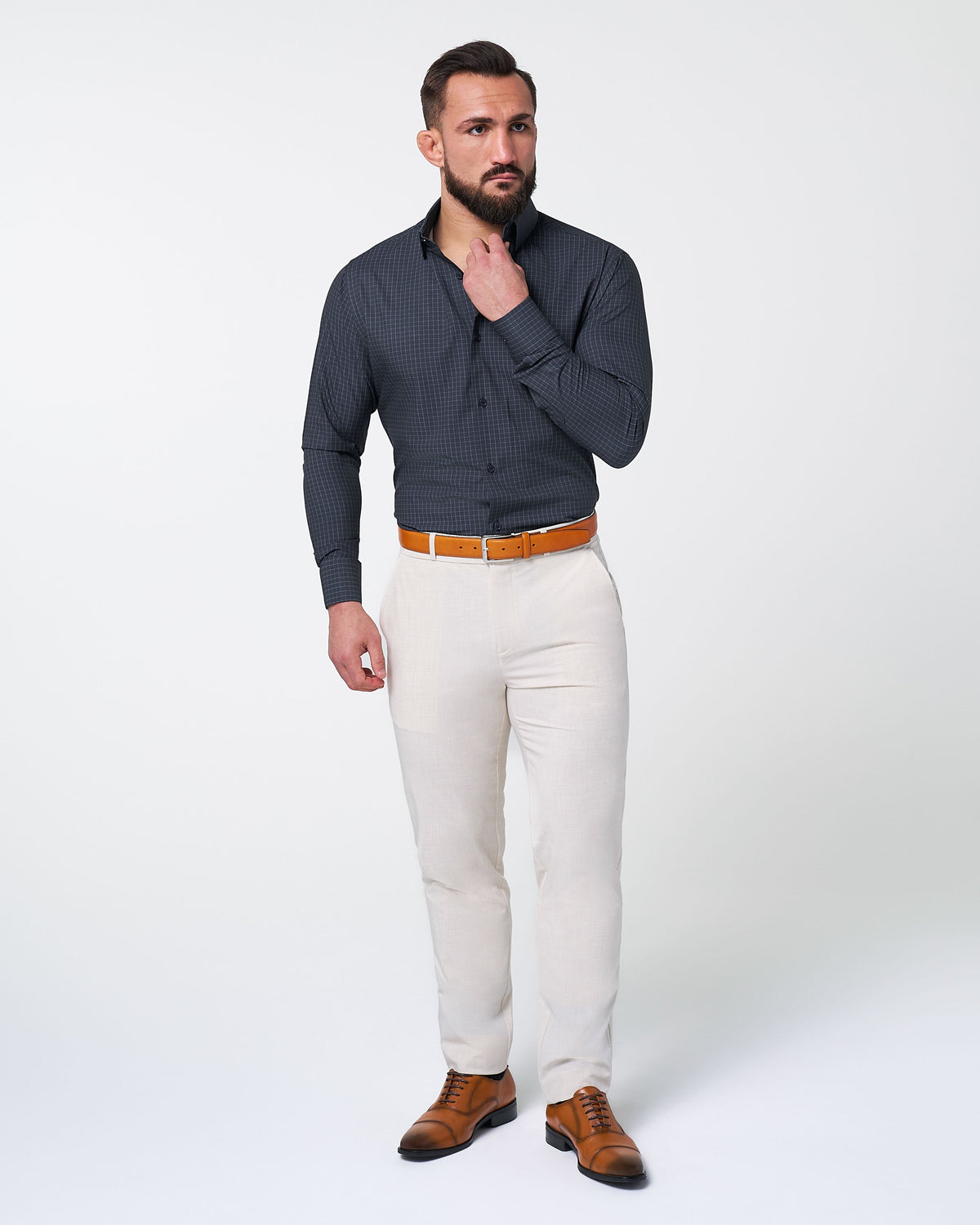 State & Liberty - "The Lakewood" White Small Windowpane