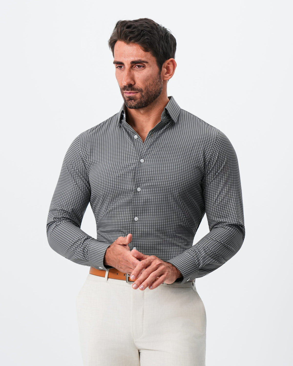 State & Liberty - "The Matty" Dark Green & Light Blue Mini Check