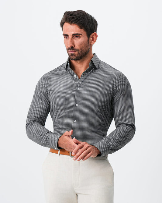 State & Liberty - "The Matty" Dark Green & Light Blue Mini Check