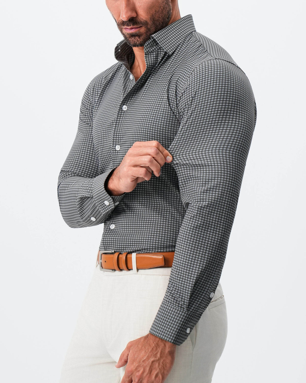 State & Liberty - "The Matty" Dark Green & Light Blue Mini Check