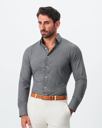 State & Liberty - "The Matty" Dark Green & Light Blue Mini Check
