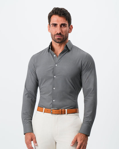 State & Liberty - "The Matty" Dark Green & Light Blue Mini Check