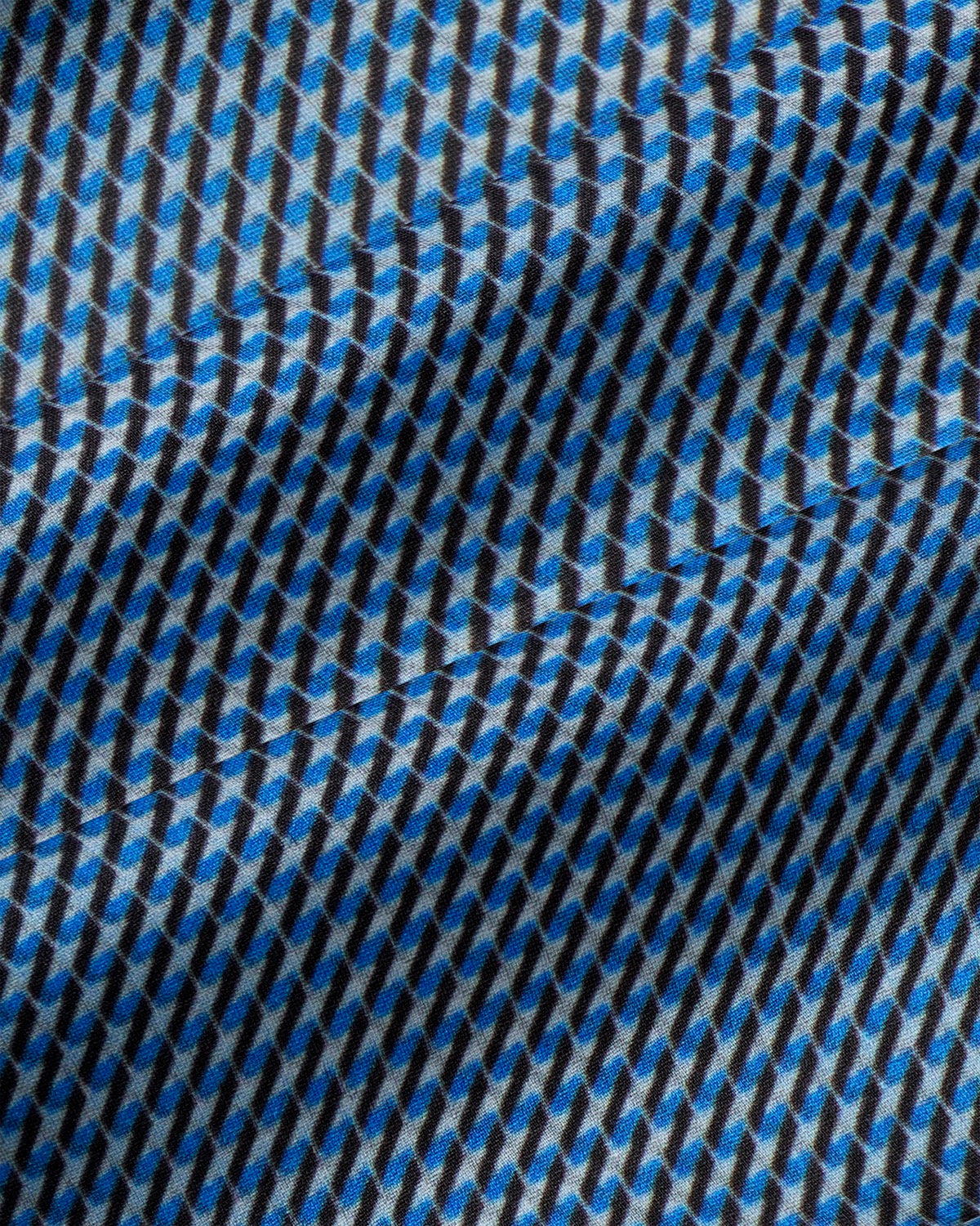 State & Liberty - "The Lamar" Light Blue, Black & White Geo Weave