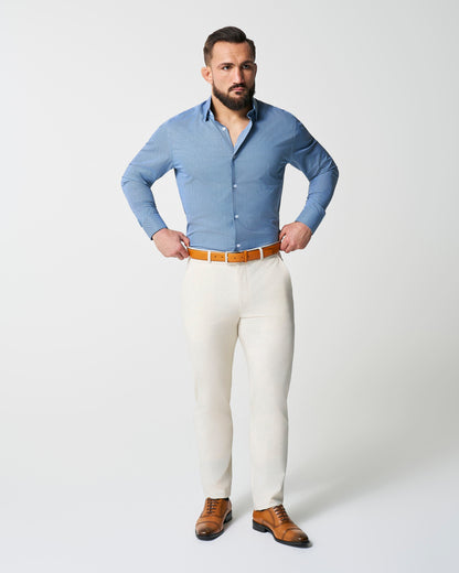 State & Liberty - "The Lamar" Light Blue, Black & White Geo Weave