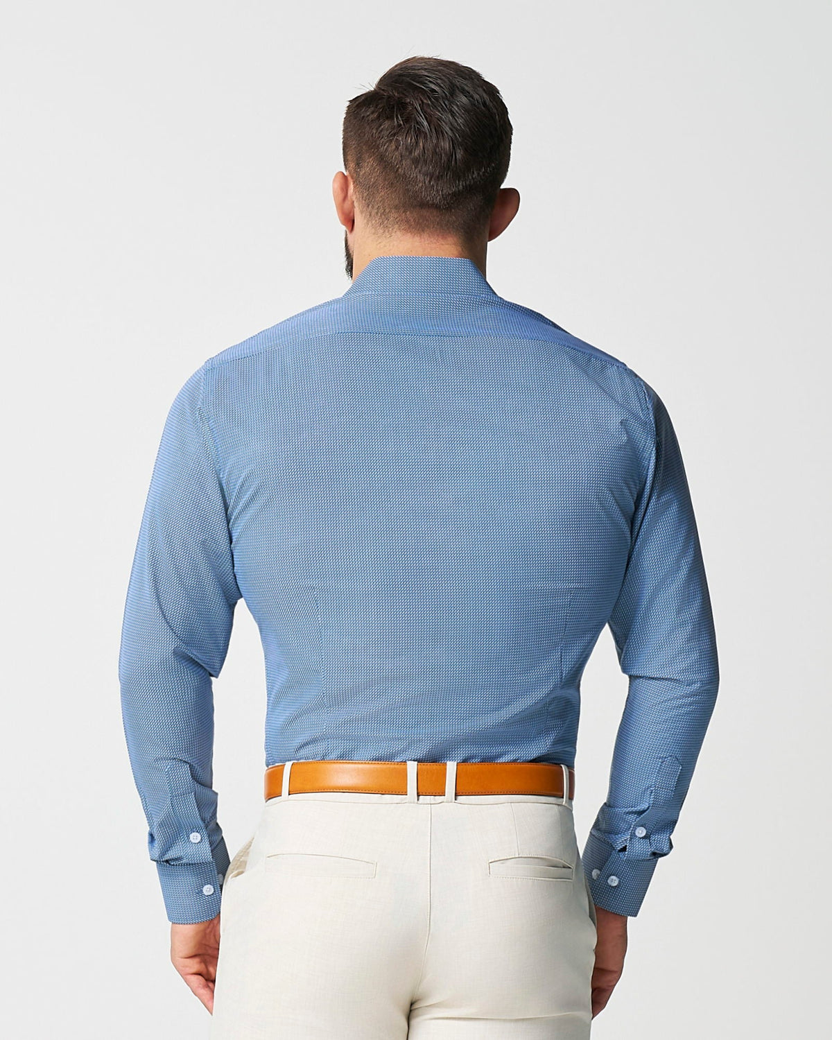 State & Liberty - "The Lamar" Light Blue, Black & White Geo Weave