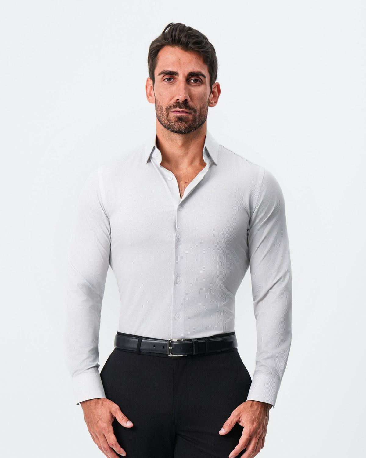 State & Liberty - "The Johnny" Mini Grey Dot Print