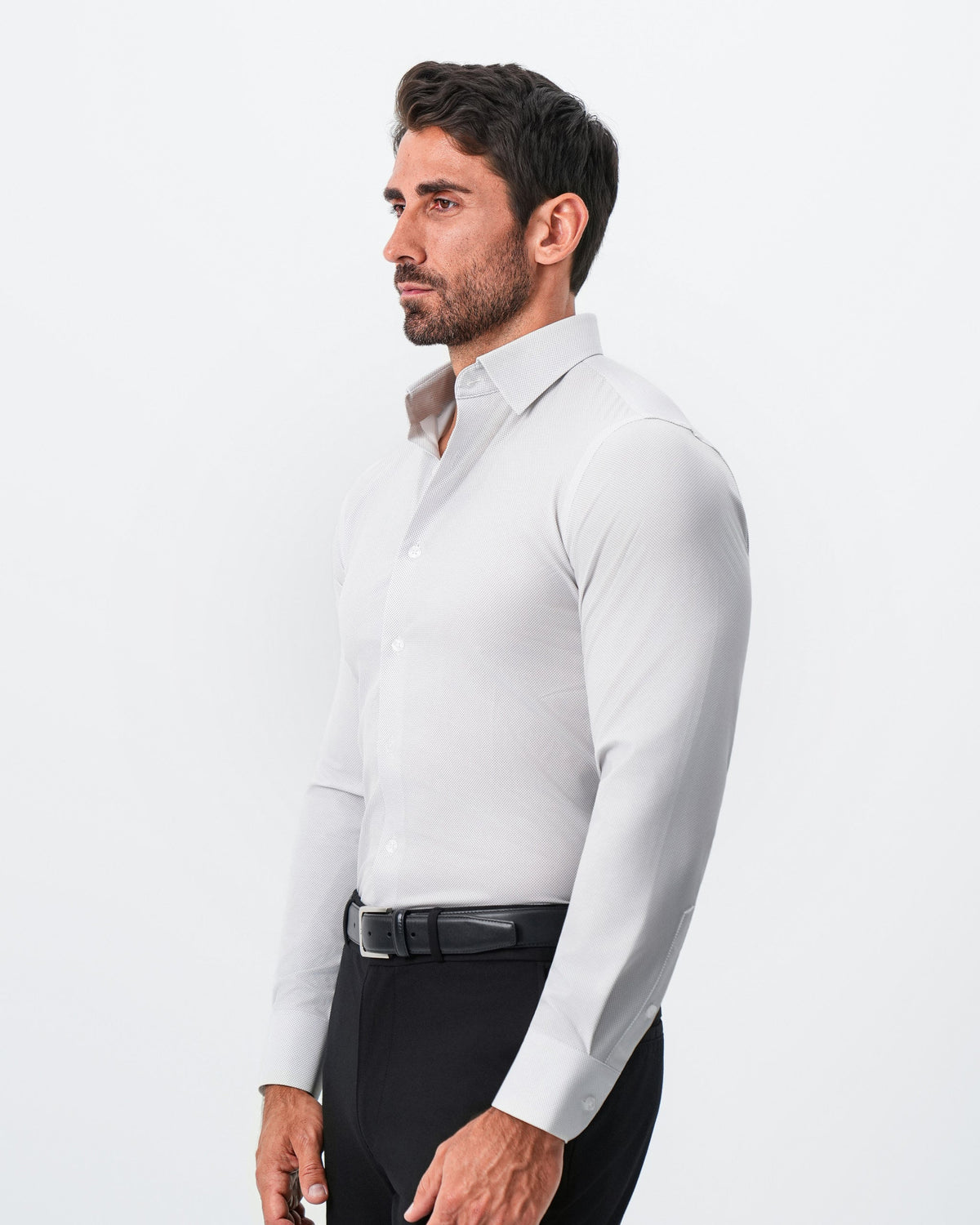 State & Liberty - "The Johnny" Mini Grey Dot Print