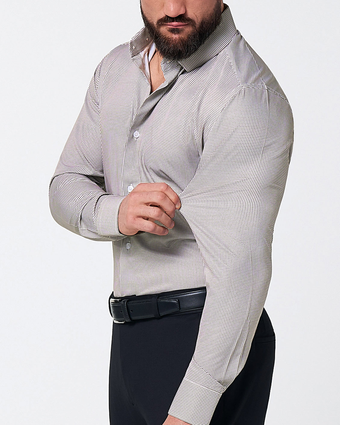 State & Liberty - "The Vancouver" Brown Houndstooth