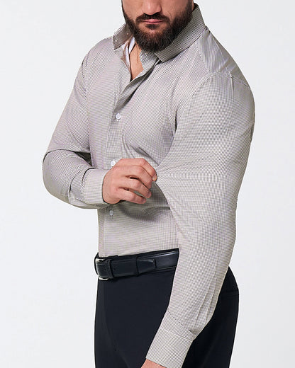 State & Liberty - "The Vancouver" Brown Houndstooth