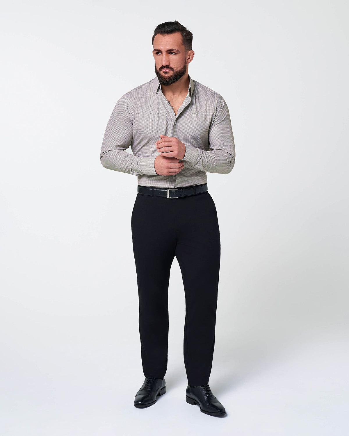 State & Liberty - "The Vancouver" Brown Houndstooth