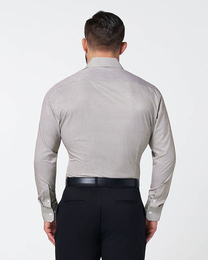 State & Liberty - "The Vancouver" Brown Houndstooth