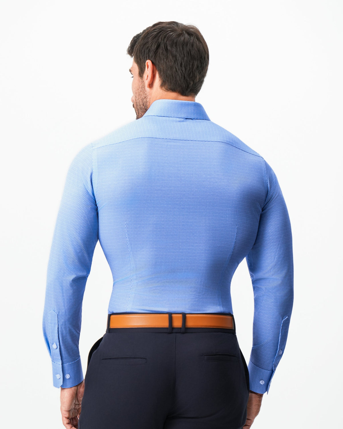 State & Liberty - "The Sedona" Sky Blue with Navy Diamond Geo