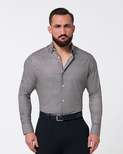 State & Liberty - "The Mantle" White & Black Plaid