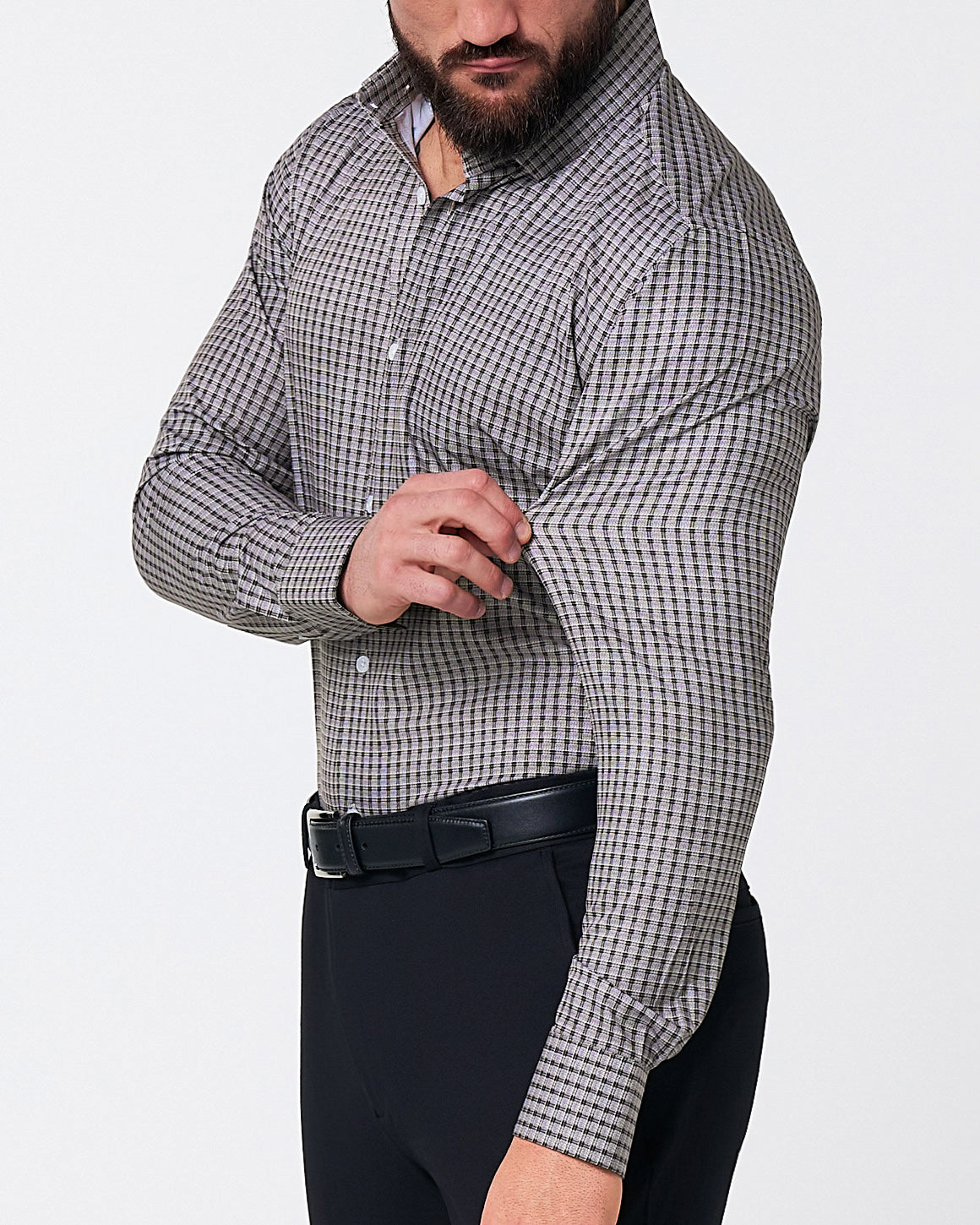 State & Liberty - "The Mantle" White & Black Plaid