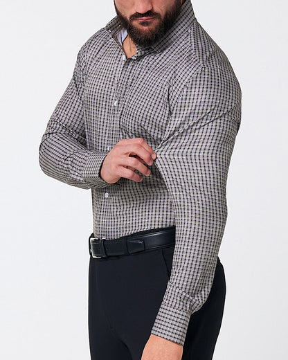 State & Liberty - "The Mantle" White & Black Plaid