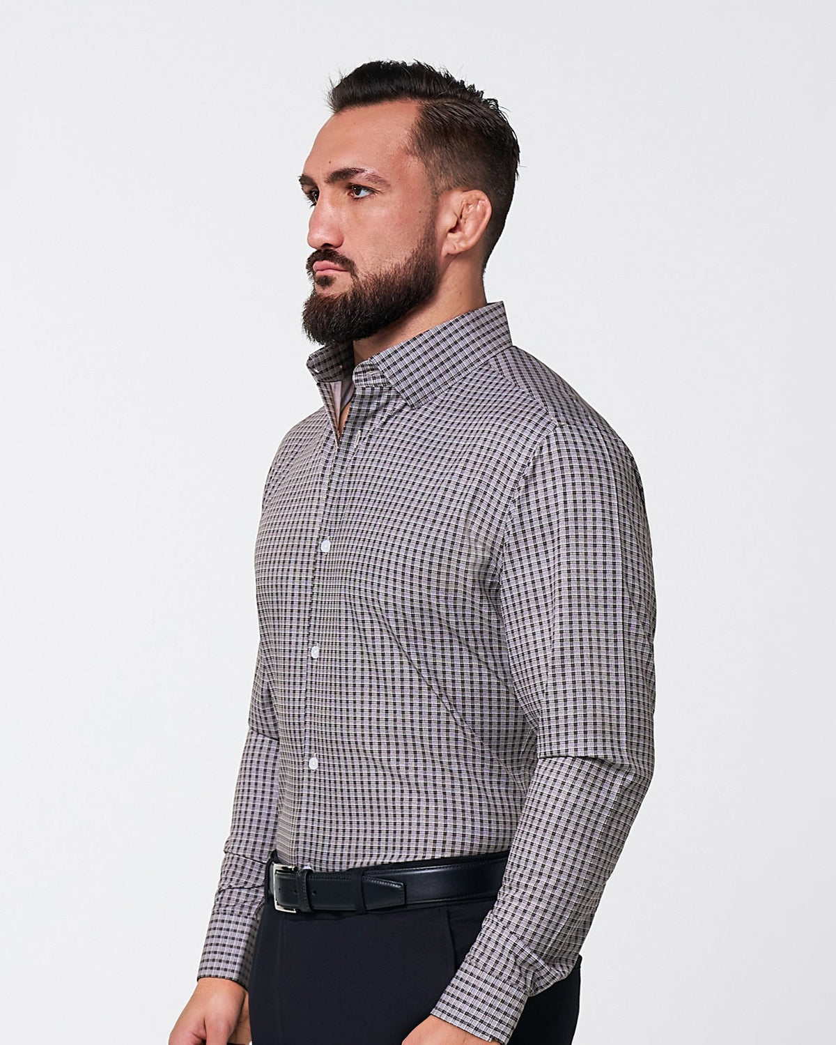 State & Liberty - "The Mantle" White & Black Plaid