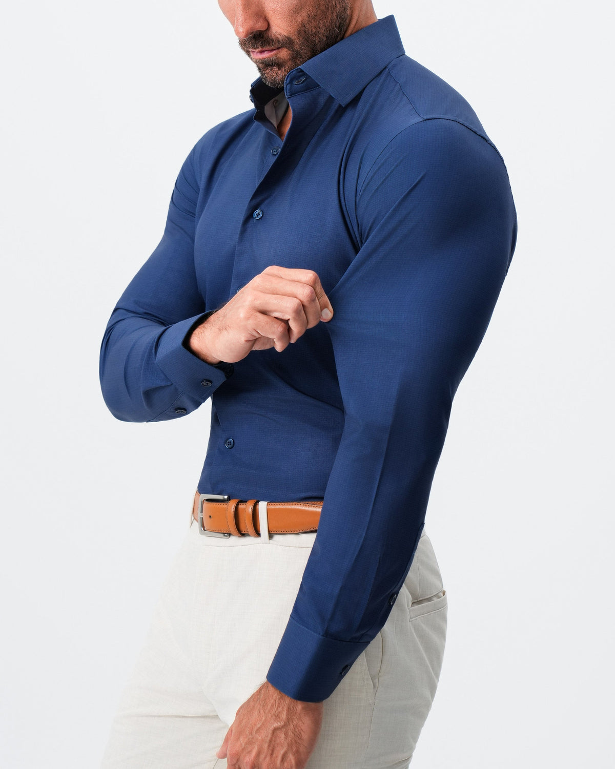 State & Liberty - "The Bowman" Navy with Navy Grid