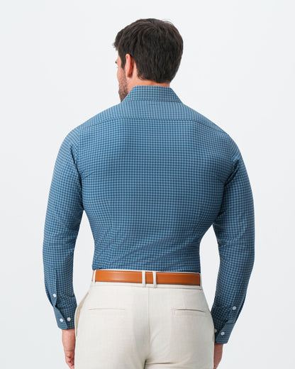 State & Liberty - "The Montgomery" Teal & Navy Gingham