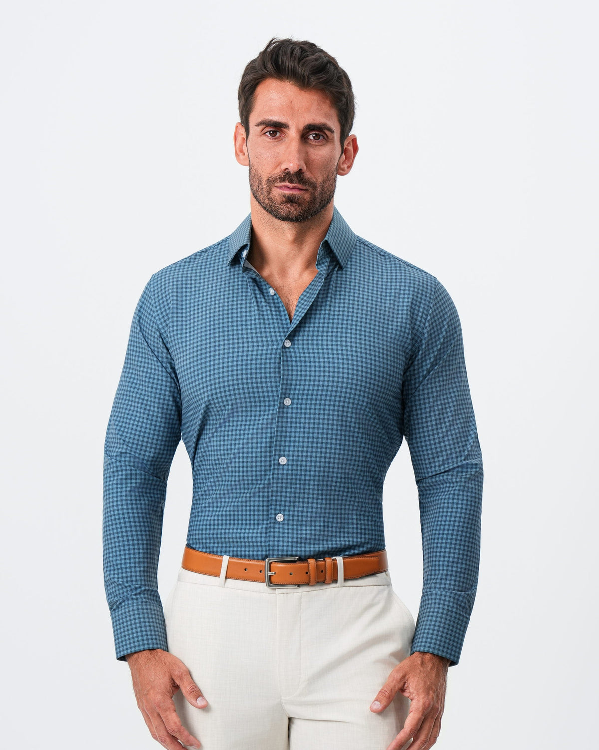 State & Liberty - "The Montgomery" Teal & Navy Gingham