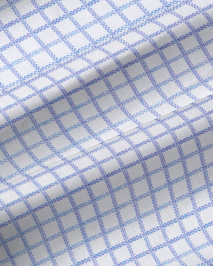 State & Liberty - "The Baxter" Blue Mini Line Patterned Windowpane