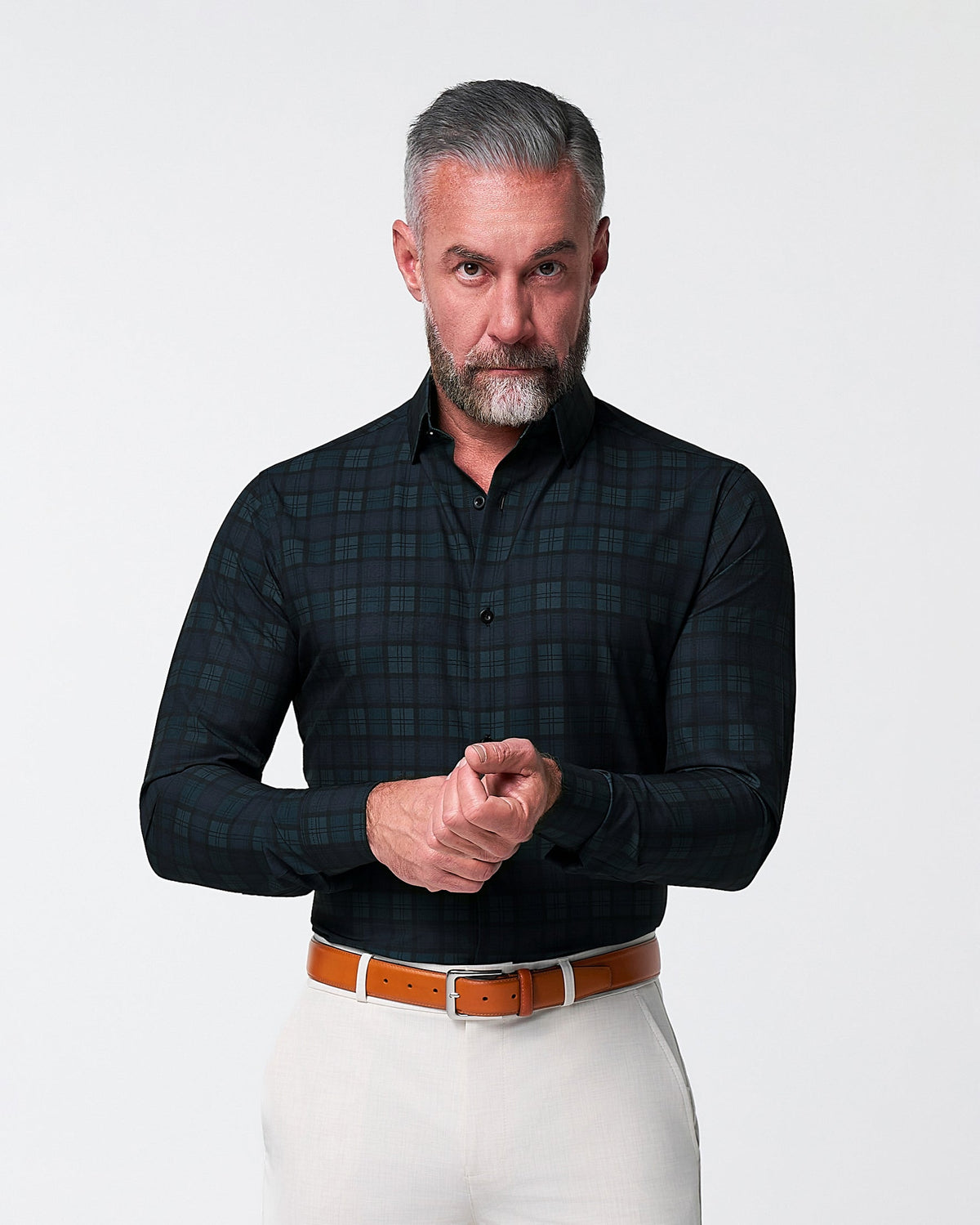 State & Liberty - "The York" Navy, Black & Olive Plaid