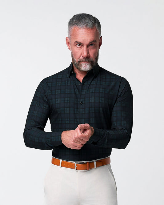 State & Liberty - "The York" Navy, Black & Olive Plaid