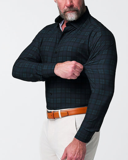 State & Liberty - "The York" Navy, Black & Olive Plaid