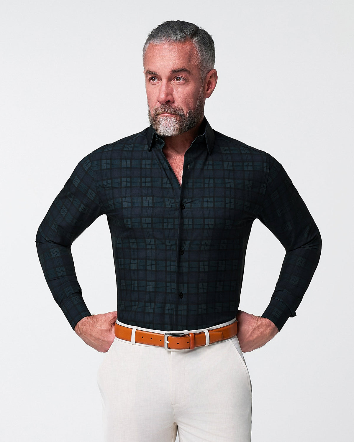 State & Liberty - "The York" Navy, Black & Olive Plaid