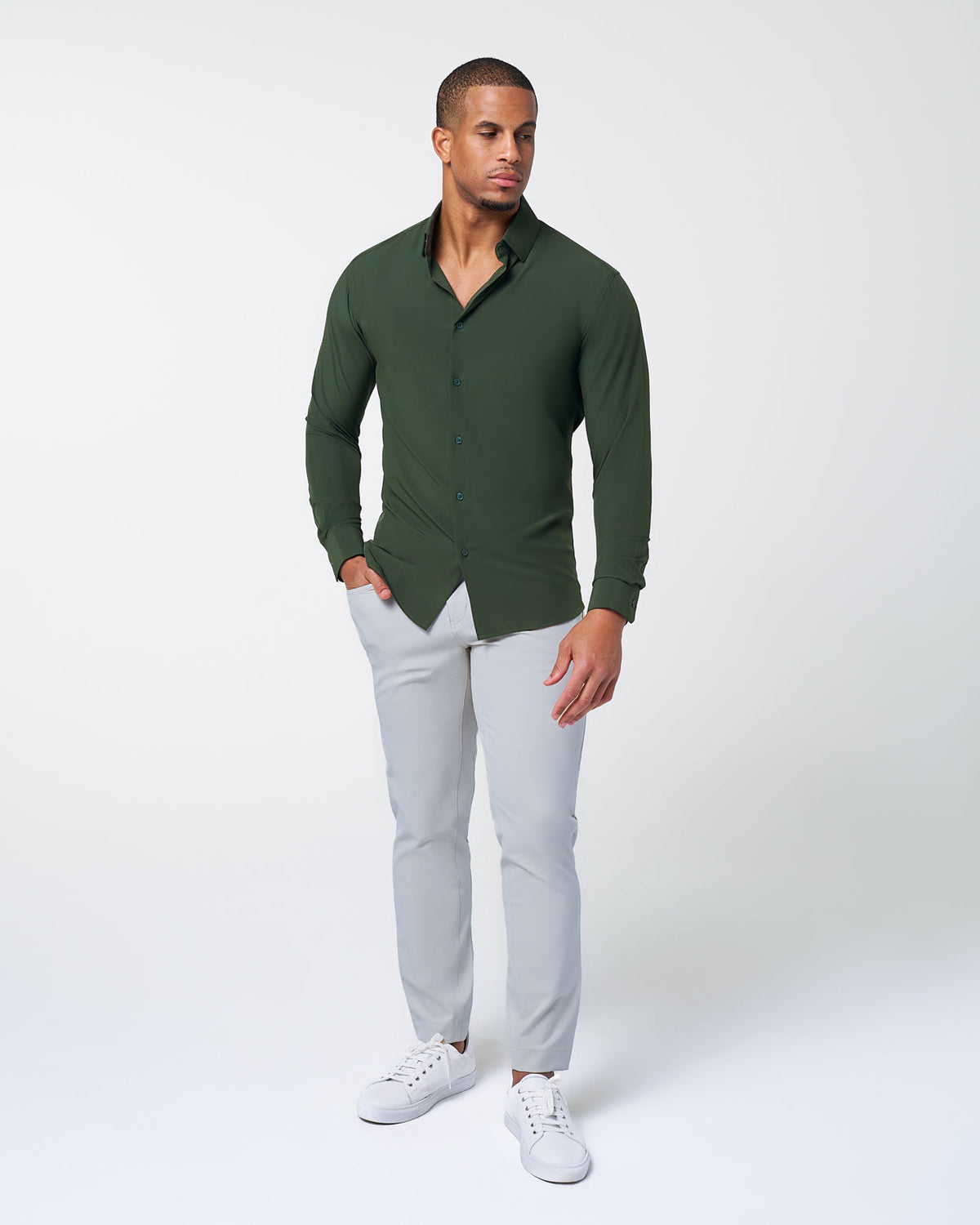 State & Liberty - "The Kelce" Solid Dark Olive Green