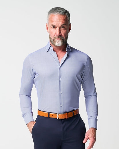 State & Liberty - "The Charles" Navy Diamond Dress Shirt