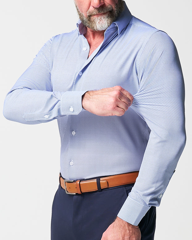 State & Liberty - "The Charles" Navy Diamond Dress Shirt