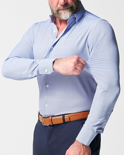 State & Liberty - "The Charles" Navy Diamond Dress Shirt