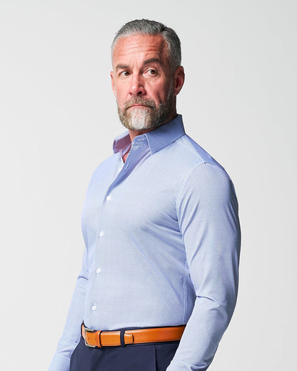 State & Liberty - "The Charles" Navy Diamond Dress Shirt