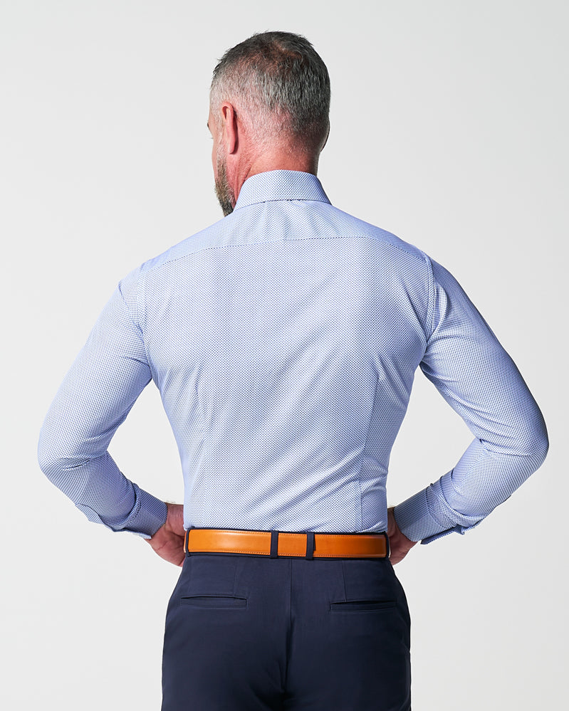 State & Liberty - "The Charles" Navy Diamond Dress Shirt